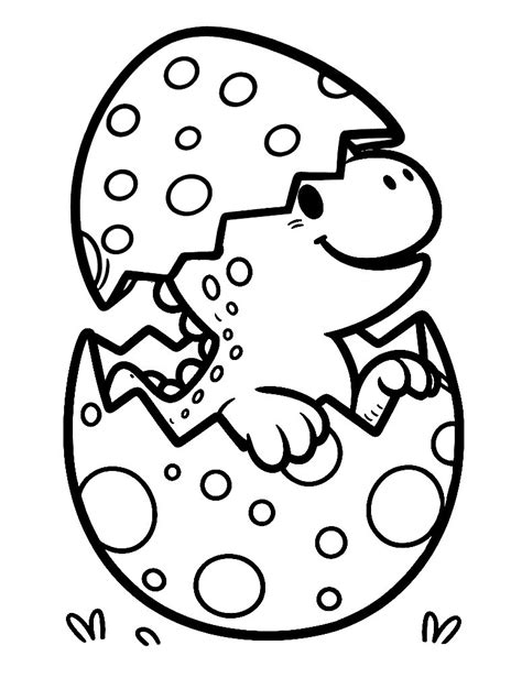 Dinosaur Egg Coloring Pages