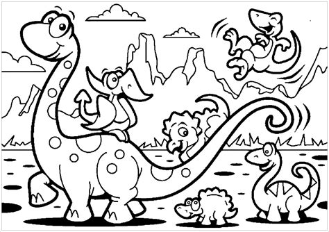 Dinosaurs Coloring Pages