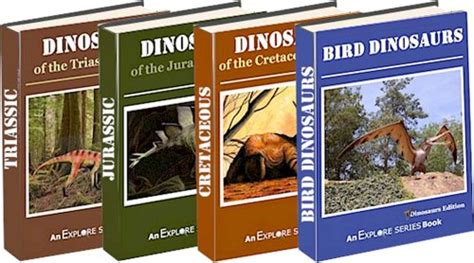 Full Download Dinosaurs Triassic Jurassic Cretaceous  Bird Dinosaurs Dinosaur 4Pack Picture Books Vols 14 By Explore Series