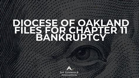 Diocese of Oakland files for Chapter 11 bankruptcy