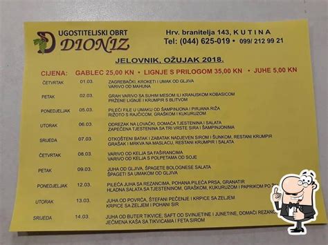 Dioniz - Restaurant - Kutina - HERE WeGo