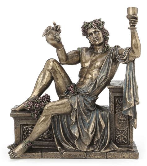 This item: Dionysus - Greek God of Wine and Festivity Statue. $11975. +. Veronese Greek Goddess of Harvest Demeter Bronzed Statue. $6998. +. Veronese Design Hephaestus Greek God of Fire and Forge Bronze Finished Statue. $5974.. 