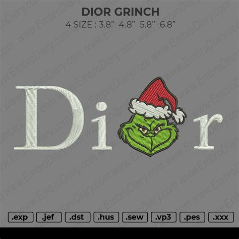 Dior Grinch Embroidery – embroiderystores