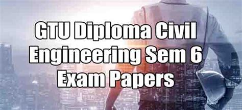Diploma Civil Engineering Gtu Paper