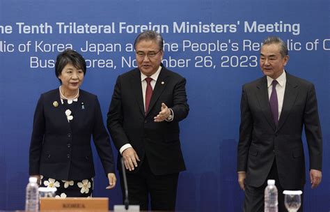 Diplomats from South Korea, Japan and China will meet about resuming a trilateral leaders’ summit