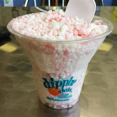 Specialties: This Dippin' Dots flagship location carries over 25 Dippin' Dots flavors. And if you love "traditional" ice cream, you can also get Dots n' Cream on a cone, or in a gourmet ice cream sandwich made with Pacific Cookie Co, cookies. This store also has a full line of classic sodas as well as classic tunes on the Dippin' Dots jukebox. Located across from …. 