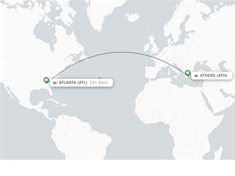 Direct (non-stop) flights from Athens to Atlanta