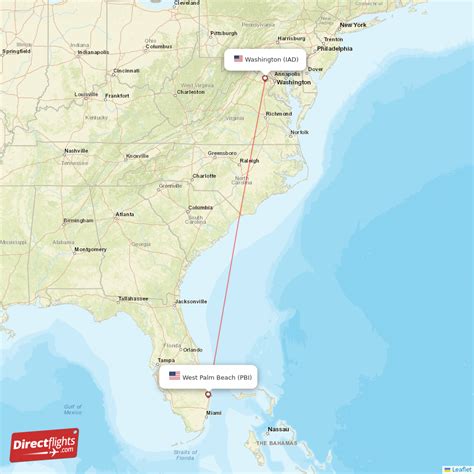 Direct (non-stop) flights from Dulles to West Palm Beach