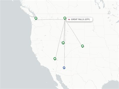 Direct (non-stop) flights from Great Falls (GTF) - FlightsFrom.com