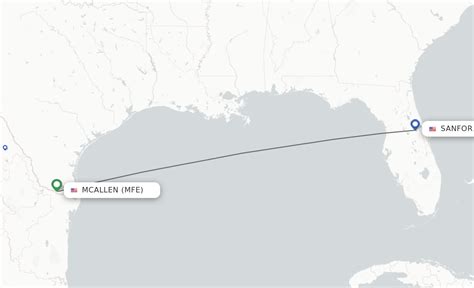 Direct (non-stop) flights from McAllen to Orlando