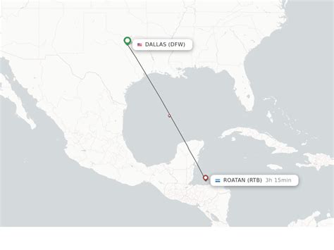 Direct (non-stop) flights from Roatan to Dallas - schedules ...