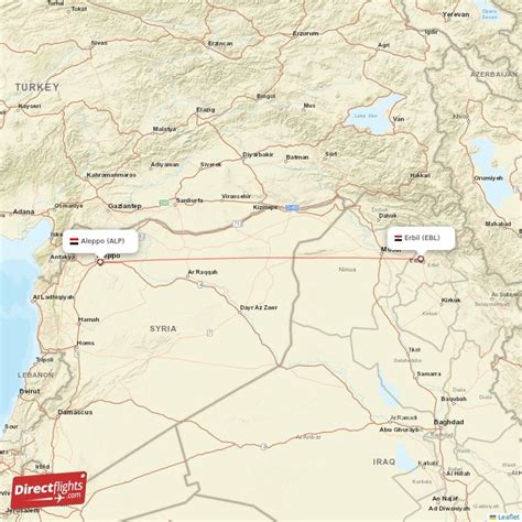 Direct (non-stop) flights to Aleppo (ALP) - FlightConnections.com