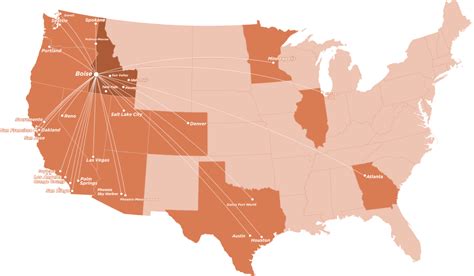 Direct Flights from Knoxville, TN to Boise, ID - Travelmath