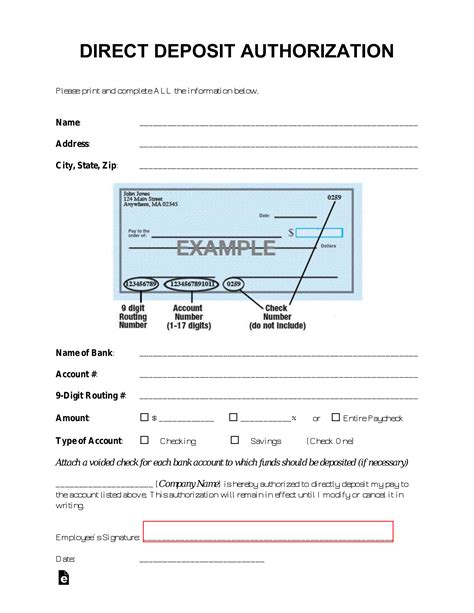 Direct deposit form pdf. Checking. Savings. (Check One) Attach a voided check for each bank account to which funds should be deposited (if necessary) _____________________ [Company Name] is hereby authorized to directly deposit my pay to the account listed above. This authorization will remain in effect until I modify or cancel it in writing. 