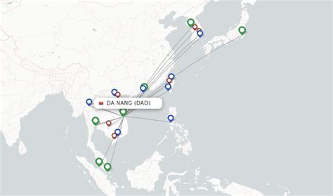 Direct flights from Da Nang (DAD) - FlightConnections