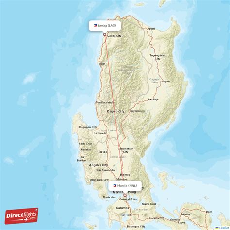 Direct flights from Laoag (LAO) - FlightConnections