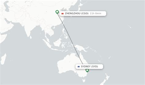 Direct flights from Sydney to Zhengzhou, SYD to CGO non-stop