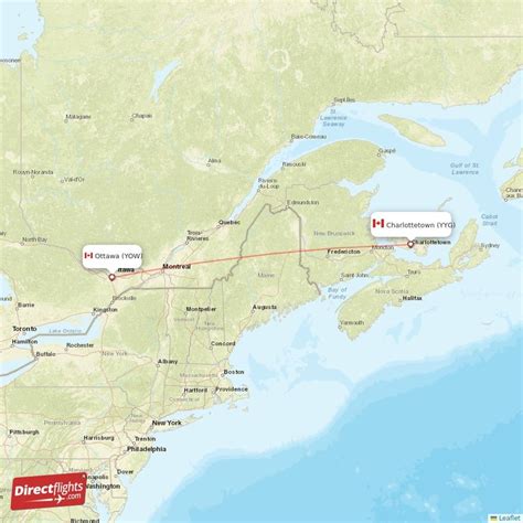 Direct flights to Charlottetown (YYG)