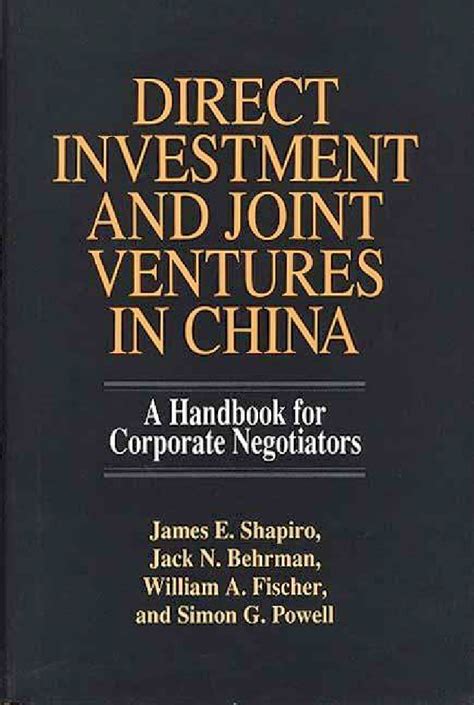 Direct investment and joint ventures in china a handbook for corporate negotiators bibliographies and indexes in medical. - 92 acura integra ls timing belt manual.