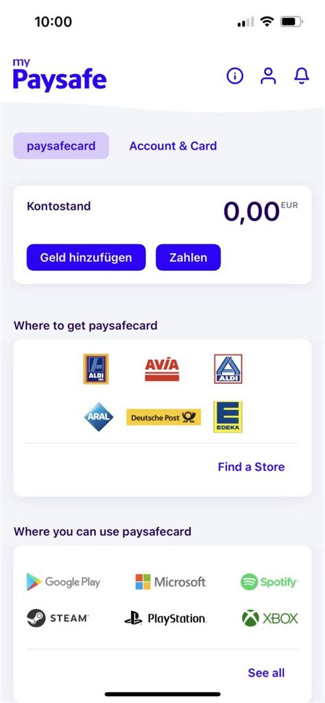 Direct paysafecard