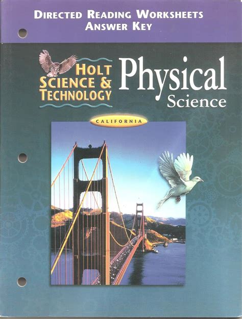 Directed Answer Key Holt California Physical Science