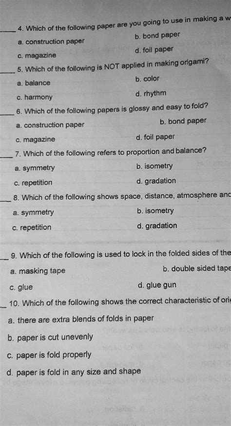 Directions Choose the letter of the correct answer. Write your answer