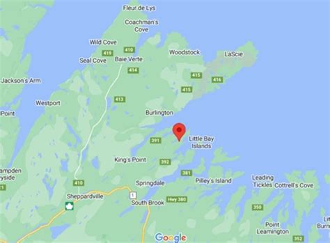 Directions and distance from Southern Arm NL to Ruby Mine ON