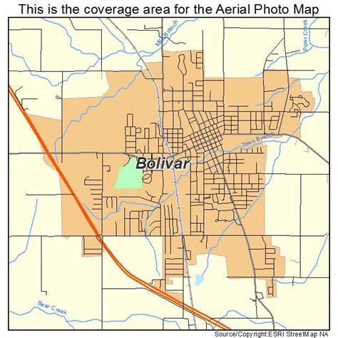  You are also welcome to check out the satellite map, Google map, open street map and street view of Bolivar. The exact coordinates of Bolivar Missouri for your GPS track: Latitude 37.614162 North, Longitude 93.411201 West. . 