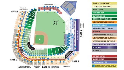 Directions to coors field. Section 119 Seating Notes. Rows 32 and above are under cover. See all shaded and covered seating. Full Coors Field Seating Guide. Row Numbers. Rows in Section 119 are labeled 1-38, C-W. An entrance to this section is located at Row W. When looking towards the field, lower number seats are on the right. Interactive Seating Chart. 