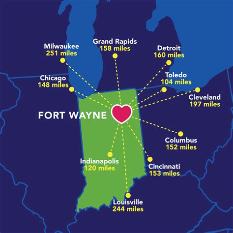 Directions to fort wayne indiana from this location. Driving directions to Fort Wayne, IN including road conditions, live traffic updates, and reviews of local businesses along the way. 