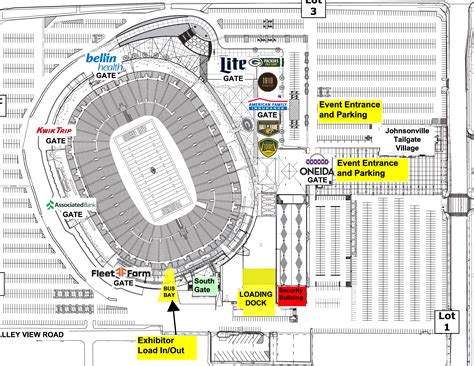 Directions to lambeau field. Level 6. This level contains the 6000 suites and the 600 sections. Lambeau Field, 670(1) Lambeau Field, 672. Lambeau Field, 674(1) Lambeau Field, 676No Photos Available. Lambeau Field, 678No Photos Available. Lambeau Field, 680No Photos Available. Lambeau Field, 682No Photos Available. 