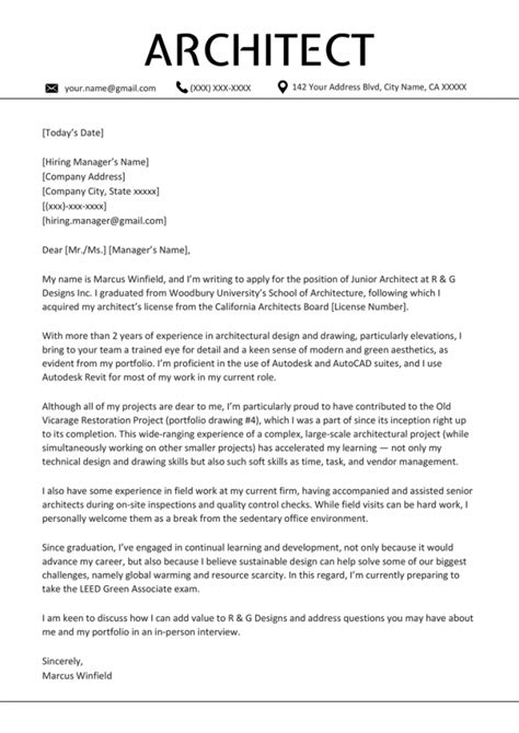 Director Of Architecture Cover Letter Gotilo
