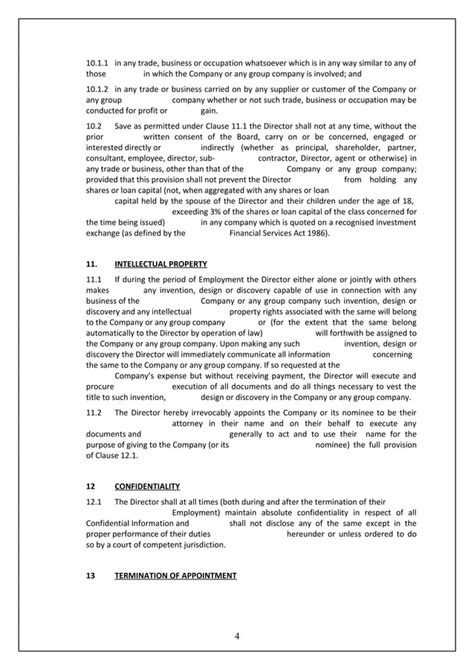 Directors Service Contract Tcw