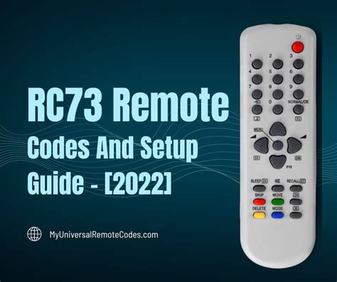 Directv remote rc73 codes. how can I pair my direct tv RC73 remote to a Vizio V21-H8 sound bar. Model is not listed on pairing menu and “I don’t know” doesn’t work. Two codes and neither works. Is there a code I can find and manually enter it. It worked when I first installed the sound bar almost a year ago but replacement remote I can’t get paired. 