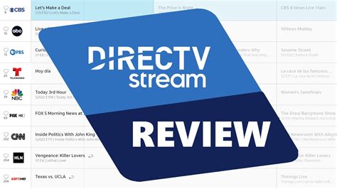 Directv stream review. Oct 17, 2022 · Direct TV stream maxes out at HD resolution (some 720p, others 1080p/1080i @30fps, depending on the channel). Your only options within the video settings are “best” “better” and “good ... 