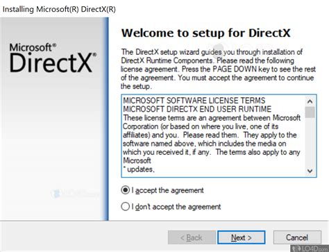Directx end user runtime web installer windows 10