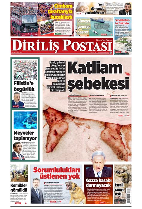 Diriliş Postası Gazetesi 13 Mayıs 2025 Salı.