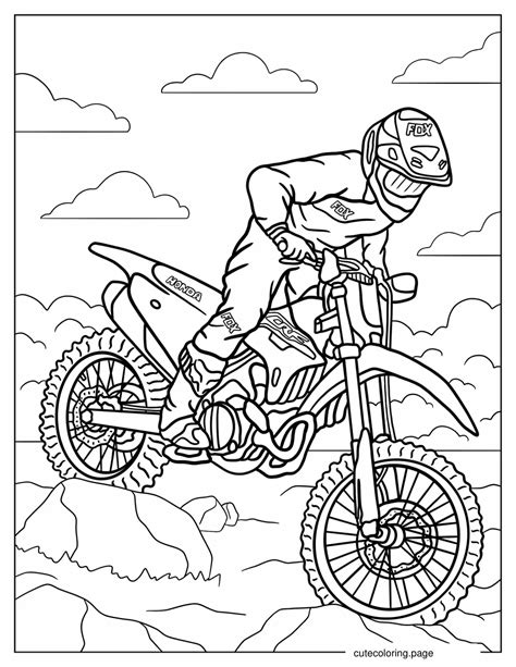 Dirt Bike Coloring Shee