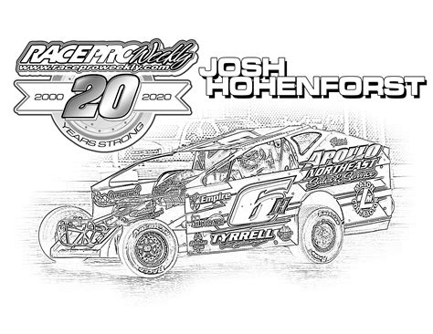Dirt Modified Racing Coloring Pages Coloring Pages