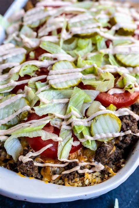 Dirty Keto Cheeseburger Casserole Recipe