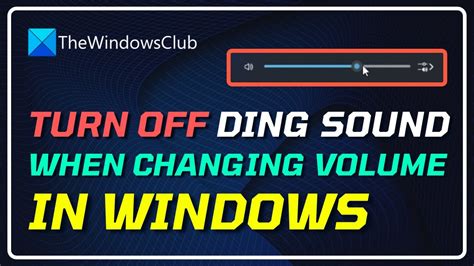 Disable "ding" sound when changing volume on Windows