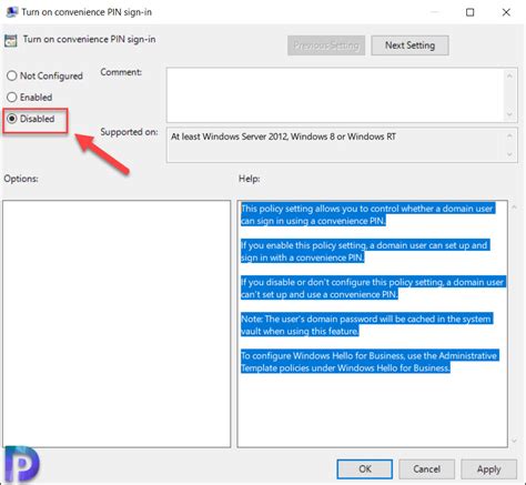 Disable Windows Hello Using Group Policy - Prajwal Desai