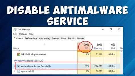 Disable antimalware service executable windows 10.  Antimalware Service executable is ...
