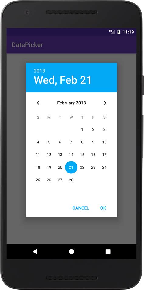 Disable before date datepicker android.  Apr 12, 2016 · I want to disable the dates before today...