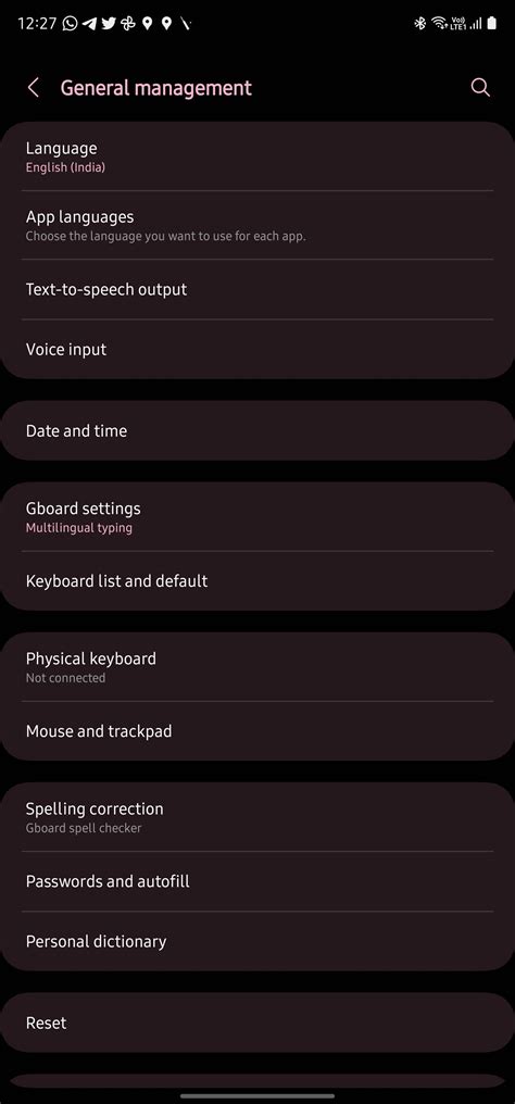 Disable blue circle displaying when finger touches screen.  - Settings - General management...