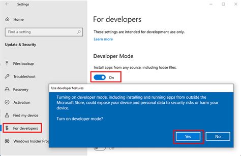 Disable developer mode windows 10.  You don't require a Developer License to d...