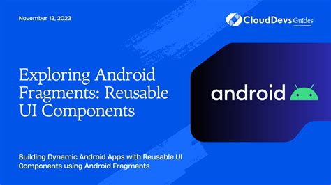 Disable fragment android.  They allow you to create modular and reusable UI components insi...