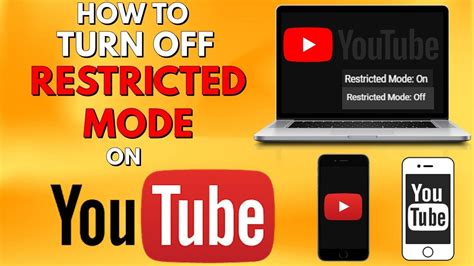 Disable restricted mode on youtube. Jun 30, 2023 · Open the YouTube app on your iPhone or iPad. Tap on your profile icon in the top-right corner of the screen. In the menu that appears, tap on " Settings ." Then tap on " General ". Tap on the slider next to " Restricted Mode " to turn it off. For Android: Open the YouTube app on your Android device. Tap on your profile picture at the top right ... 