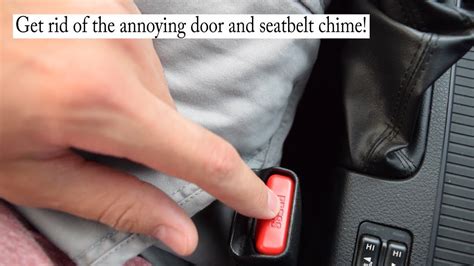 Text Version: Turn the vehicle to the on position by either turning the key to the on (without starting it) or hitting the push to start button twice without touching the brake pedal. Buckle and unbuckle the seatbelt twenty (20) times in thirty (30) seconds. The seat belt chime is now disabled.