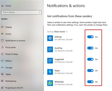 Disable the New application notification on the Windows 10 …